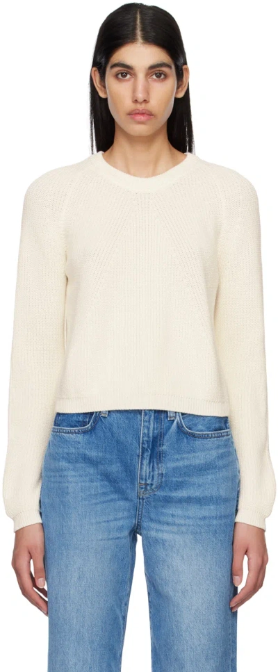 Joseph White Raglan Sweater In 0045 Ivory