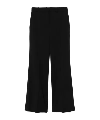 Joseph Wide-leg Casual Pants With A Zipper Opening In Black