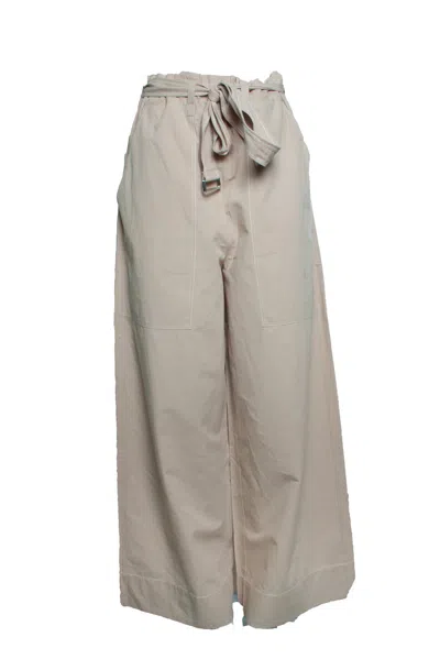 Joseph , Wide Leg Pantalon In Beige In Gray