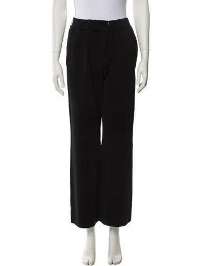 Pre-owned Joseph Wide Leg Pants In Black