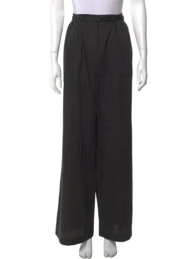 Pre-owned Joseph Wide Leg Pants In Black