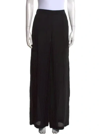 Pre-owned Joseph Wide Leg Pants In Black