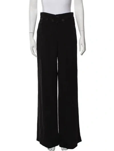 Pre-owned Joseph Wide Leg Pants In Black