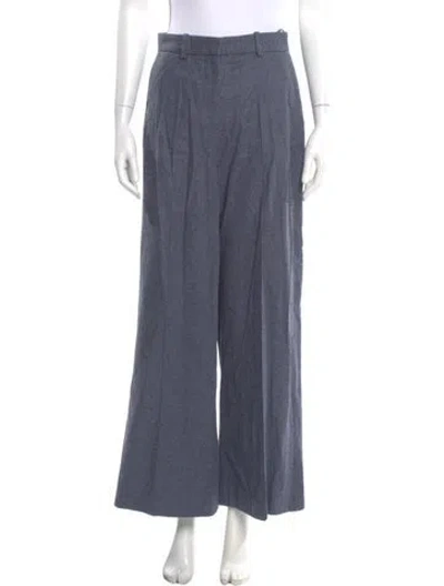 Pre-owned Joseph Wide Leg Pants In Blue