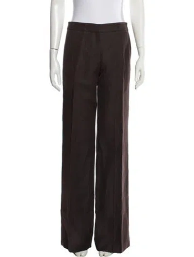 Pre-owned Joseph Wide Leg Pants In Brown