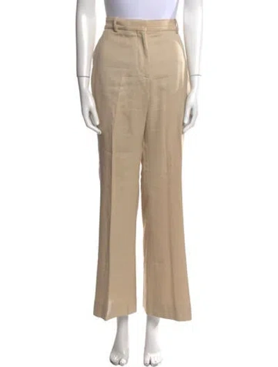 Pre-owned Joseph Wide Leg Pants In Brown