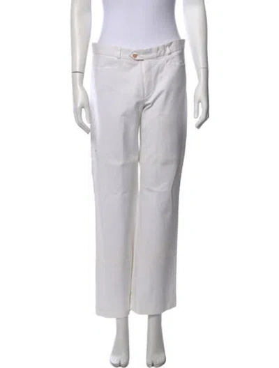 Pre-owned Joseph Wide Leg Pants In White