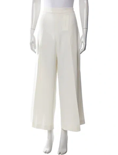 Pre-owned Joseph Wide Leg Pants In White