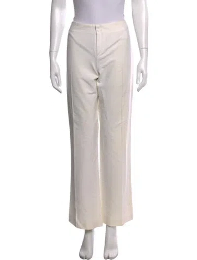 Pre-owned Joseph Wide Leg Pants In White