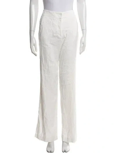 Pre-owned Joseph Wide Leg Pants In White