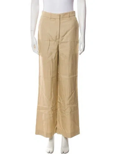 Pre-owned Joseph Wide Leg Pants In Yellow