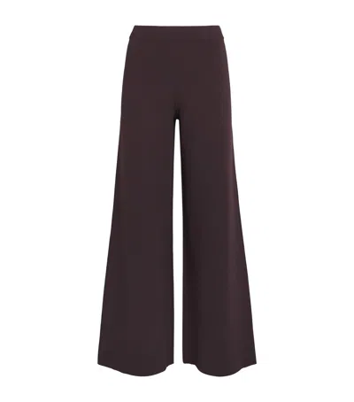 Joseph Wide-leg Benita Milano Trousers In Brown