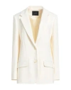 Joseph Womens Ivory Comfort Cady Jackie Single-breasted Stretch Woven Blazer In White
