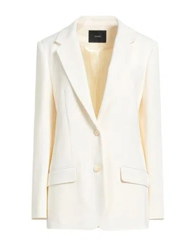 JOSEPH JOSEPH WOMAN BLAZER CREAM SIZE 10 VISCOSE, ACETATE, ELASTANE