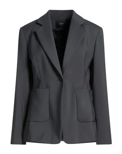 Joseph Woman Blazer Grey Size 10 Wool, Elastane In Gray