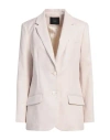 Joseph Woman Blazer Light Pink Size 8 Linen, Cotton, Elastane In Pink