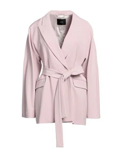 Joseph Wells Belted Wool-blend Blazer In Purple