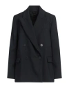 Joseph Woman Blazer Navy Size 10 Virgin Wool, Elastane