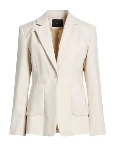 Joseph Woman Blazer Sand Size 8 Wool, Elastane