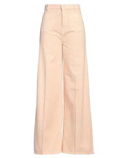 Joseph Woman Jeans Apricot Size 26 Cotton In Orange