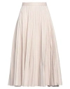 Joseph Woman Midi Skirt Light Pink Size 10 Linen, Cotton, Elastane In Pink