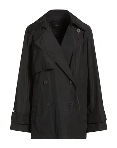 Joseph Woman Overcoat & Trench Coat Black Size 8 Polyester