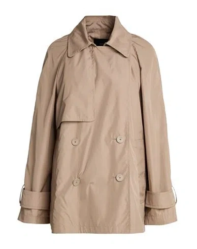 Joseph Woman Overcoat & Trench Coat Taupe Size 8 Polyester In Brown