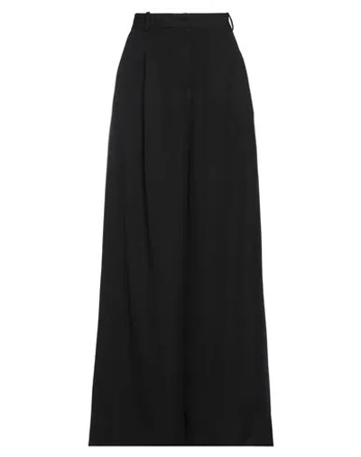 Joseph Woman Pants Black Size 10 Viscose, Virgin Wool