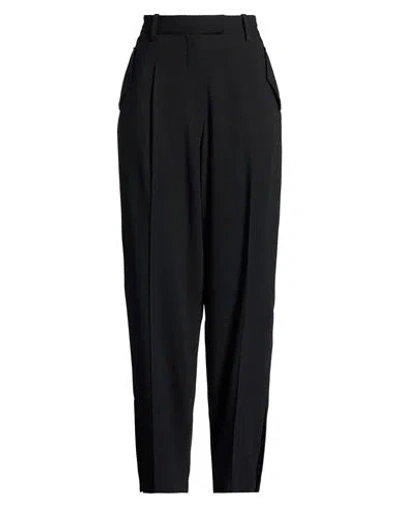 Joseph Woman Pants Black Size 8 Viscose, Virgin Wool