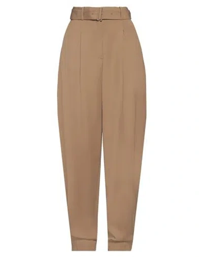 Joseph Woman Pants Camel Size 6 Viscose, Virgin Wool In Beige