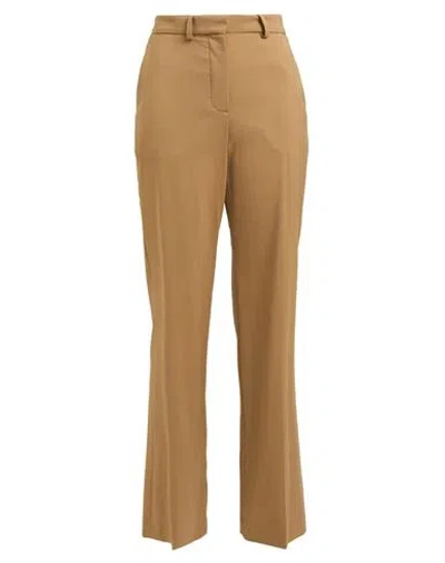 Joseph Woman Pants Camel Size 8 Virgin Wool, Elastane In Beige
