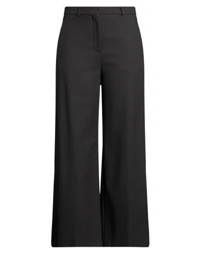 Joseph Woman Pants Charcoal Size 10 Virgin Wool, Polyamide, Elastane In Grey