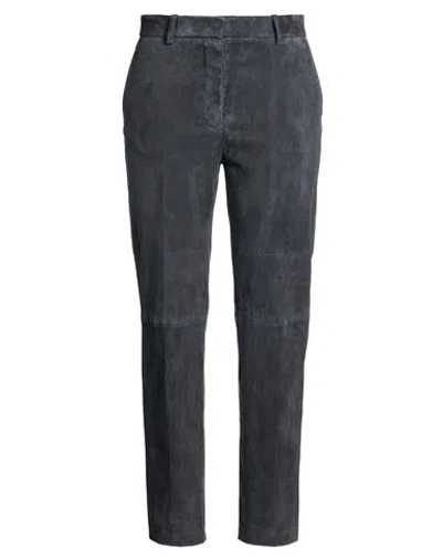 Joseph Woman Pants Charcoal Size 8 Lambskin In Gray