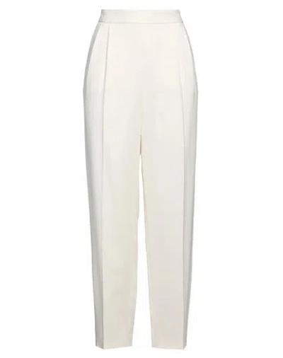Joseph Woman Pants Ivory Size 8 Viscose, Acetate, Elastane In White