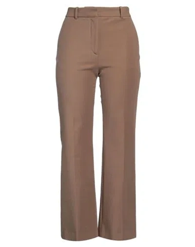 Joseph Woman Pants Khaki Size 6 Cotton, Elastane In Beige