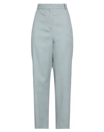 Joseph Woman Pants Light Blue Size 6 Linen, Cotton, Elastane
