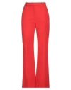 Joseph Woman Pants Red Size 10 Cotton, Elastane