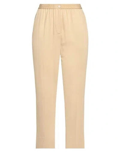 Joseph Woman Pants Sand Size 8 Viscose, Wool In Beige