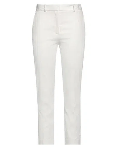 Joseph Woman Pants White Size 8 Cotton, Viscose, Elastane