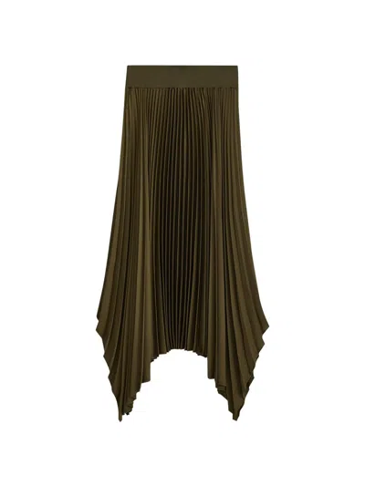 Joseph Women's Ade Plissé Maxi Skirt In Dark Green