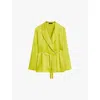 Joseph Silk Satin Joubert Jacket In Ginkgo