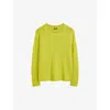 Joseph Open Cashmere Round Neck Jumper In Ginkgo