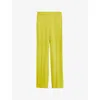 Joseph Silk Satin Tova Trousers In Ginkgo