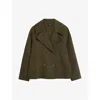 Joseph Light Double Face Gilkes Coat In Hass Avocado