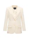 Joseph Womens Ivory Comfort Cady Jackie Single-breasted Stretch Woven Blazer In Neutral
