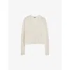 Joseph Cashmere Button-down V-neck Cardigan In Oat