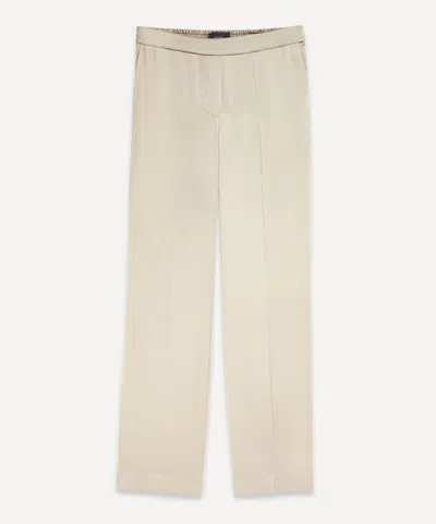 Joseph Women's Silk Satin Tova Trousers In Pewter