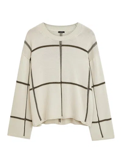 Joseph Women's Silk-blend Intarsia Sweater In Cream