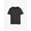 Joseph Rubin Crepe-de-soie Silk T-shirt In Slate