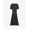 Joseph Ribbed Knit Midi Sweater Dress In Slate